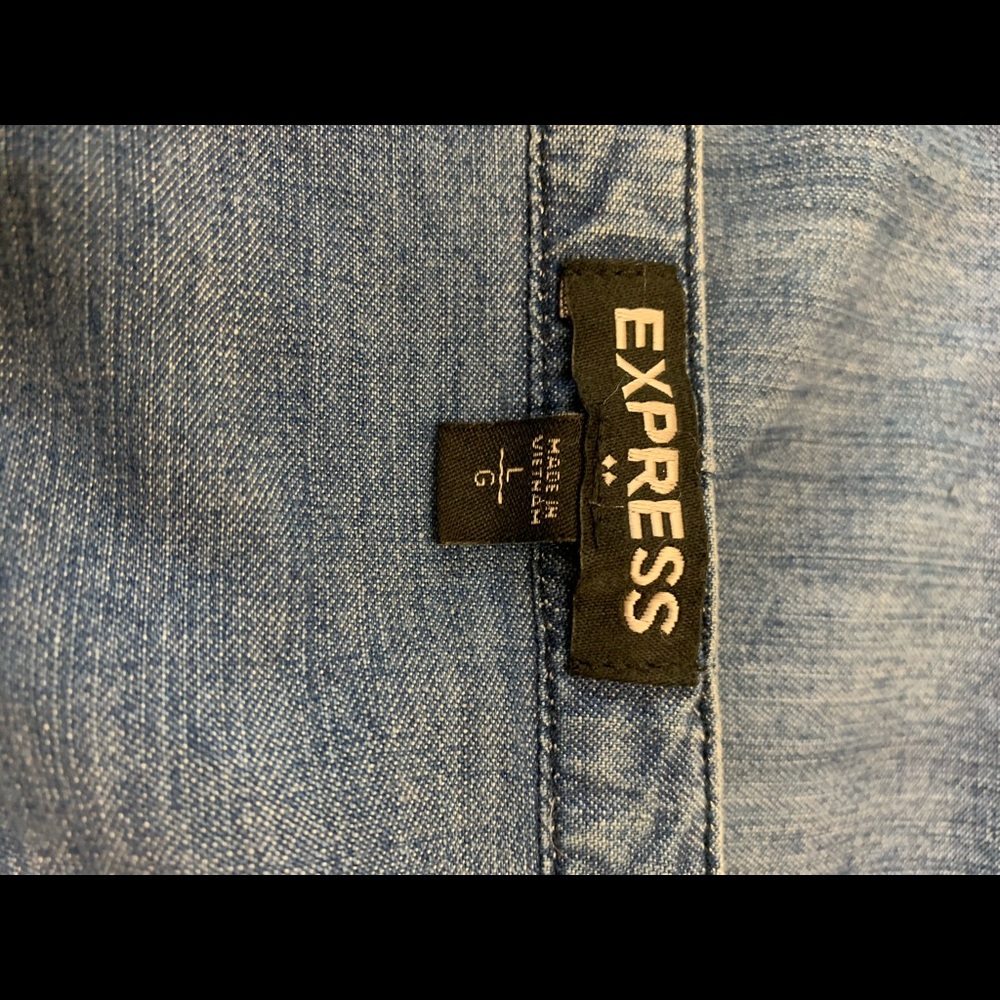 Express Jean Shirt Dress - Picture 7 of 8
